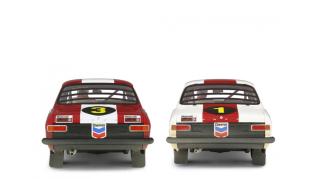 SET FORD ESCORT RALLY 1968 BUD SPENCER + TERENCE HILL   Laudoracing 1:18 Resinemodell (Türen, Motorhaube... nicht zu öffnen!)